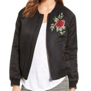 Velvet by Graham & Spencer Women’s Silk Blend Rose Jacket Size Large